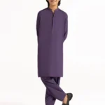 PURPLE SEMI-FORMAL KAMEEZ SHALWAR